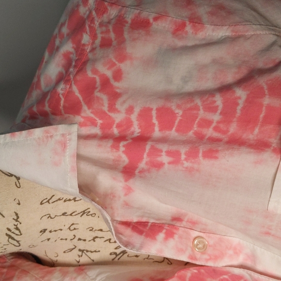 LUCKY BRAND Tie-dye Button Down Top - Picture 4 of 10